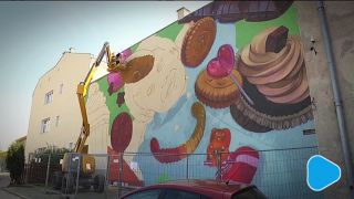 Radomianka tworzy piękny mural