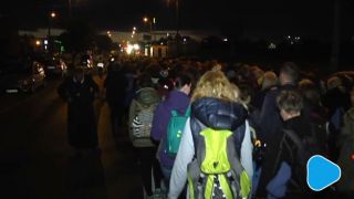 Szły nocą do do Sanktuarium w Starej Błotnicy