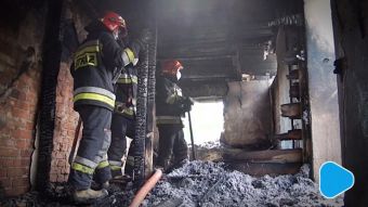 Groźne pożary w Radomiu. 2 osoby ranne