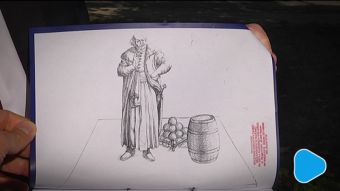 Figura Onufrego Zagłoby stanie w Radomiu