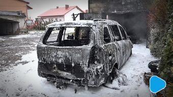 Pożar w Milejowicach. Jedna osoba ranna