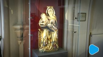 Gotycka rzeźba Matki Bożej z Dzieciątkiem jest po renowacji