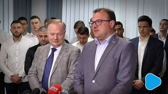 Prezydent podziękował piłkarzom Radomiaka za awans do I ligi