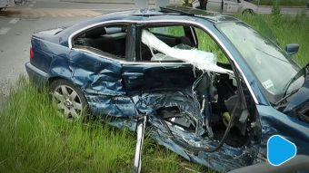 Pijany kierowca spowodował groźny wypadek