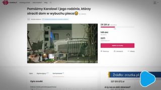 Pomoc dla rodziny po wybuchu w Nowym Kiełbowie