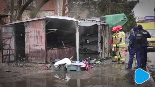 Pożar przy Okulickiego 