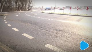Dziury i ubytki w rejonie ronda kozienickiego