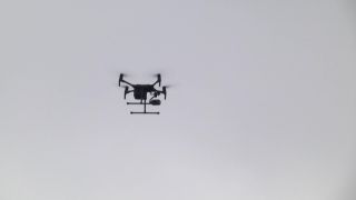 Policyjny dron w akcji