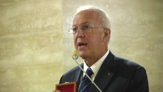 Carl Anderson z Medalem Miłosierdzia