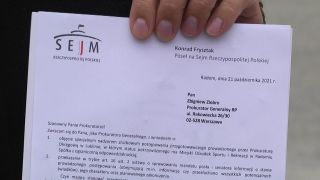 Poseł Konrad Frysztak z wnioskiem do Prokuratora Generalnego, Zbigniewa Ziobry w sprawie budowy RCS-u