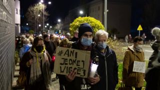 Protest mieszkańców w ramach akcji #AniJednejWiecej