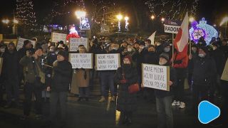 „Lex TVN” kilkaset osób na proteście