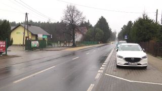 Odcinek drogi Bartodzieje - Kazanów już po przebudowie