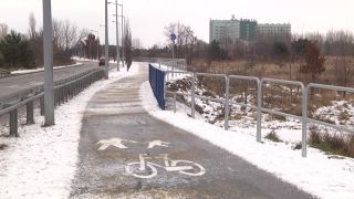 Droga dla rowerów przy szpitalu gotowa 