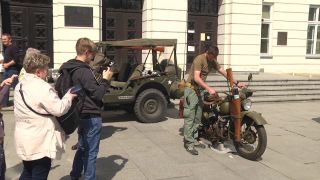 Pojazdy i motocykle z czasów II wojny światowej w Radomiu