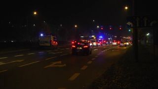 Karambol 12 aut na na skrzyżowaniu Chrobrego i Żółkiewskiego