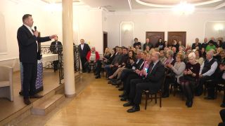 Spotkanie z Przemysławem Czarnkiem w Radomiu. Była krytyka władz miasta