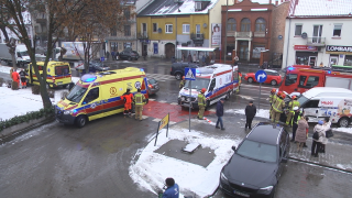 Wypadek z udziałem karetki na ul. Okulickiego