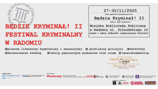 Rusza druga edycja festiwalu „Będzie kryminał!” 