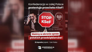Konfederacja protestuje przeciwko KSeF w całym kraju!