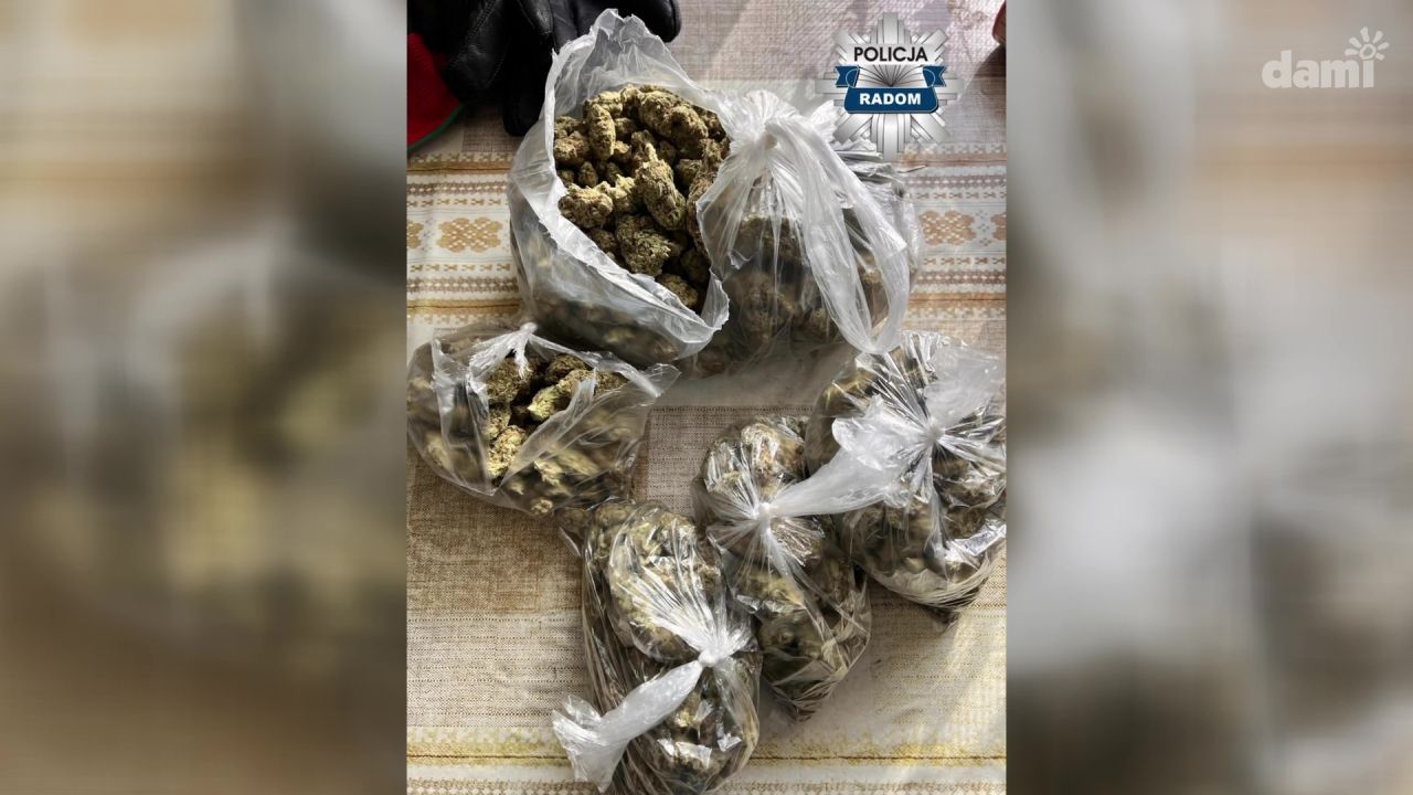 Blisko 5 kilogramów narkotyków zabezpieczonych w Radomiu. Trzy osoby zatrzymane