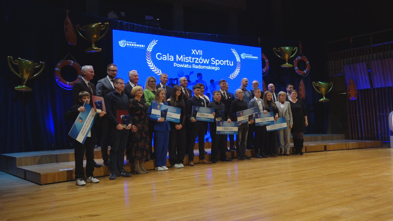 Sportowcy i trenerzy z powiatu radomskiego nagrodzeni